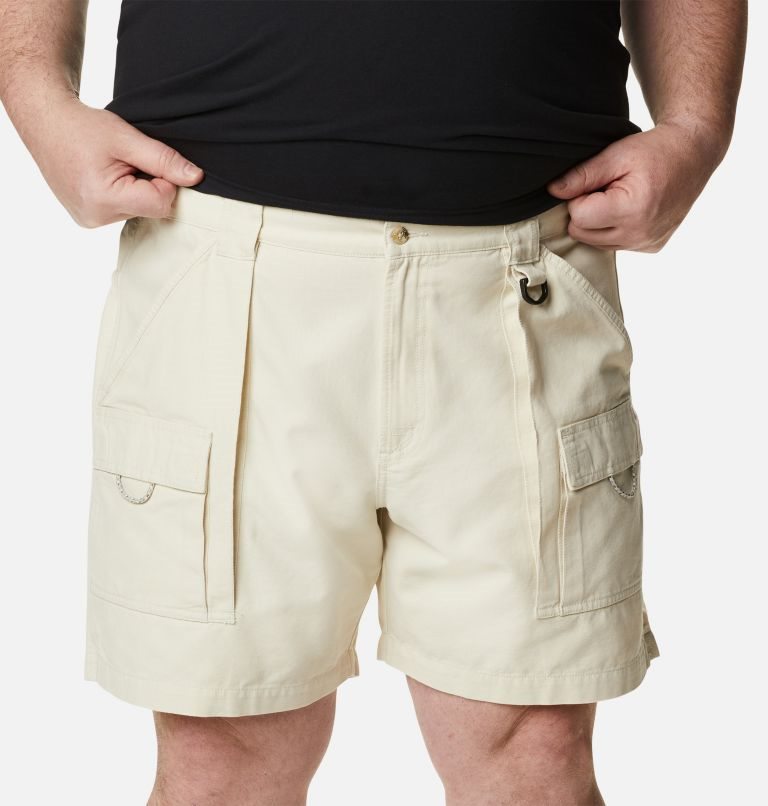 Men's Columbia PFG Brewha II Shorts Beige | Plus Size CA-YCL14